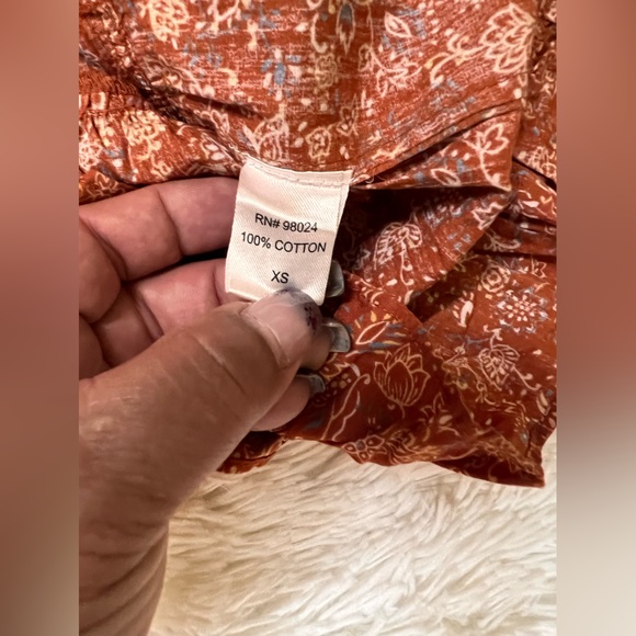 Floral Rust Dress - Picture 9 of 10